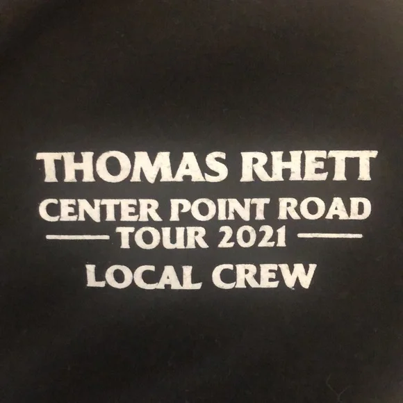 Thomas Rhett Center Point Road Tour 2021 Local Crew T-shirt - Picture 2 of 3
